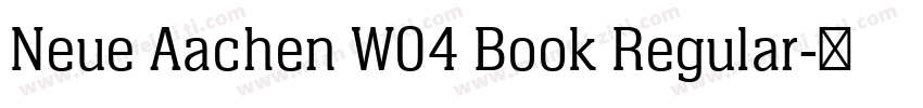 Neue Aachen W04 Book Regular字体转换